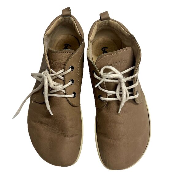 Be Lenka Shoes - Be Lenka Icon Leather Lace Up Boot Cappuccino Sz41 Wide Toe Box Zero Drop